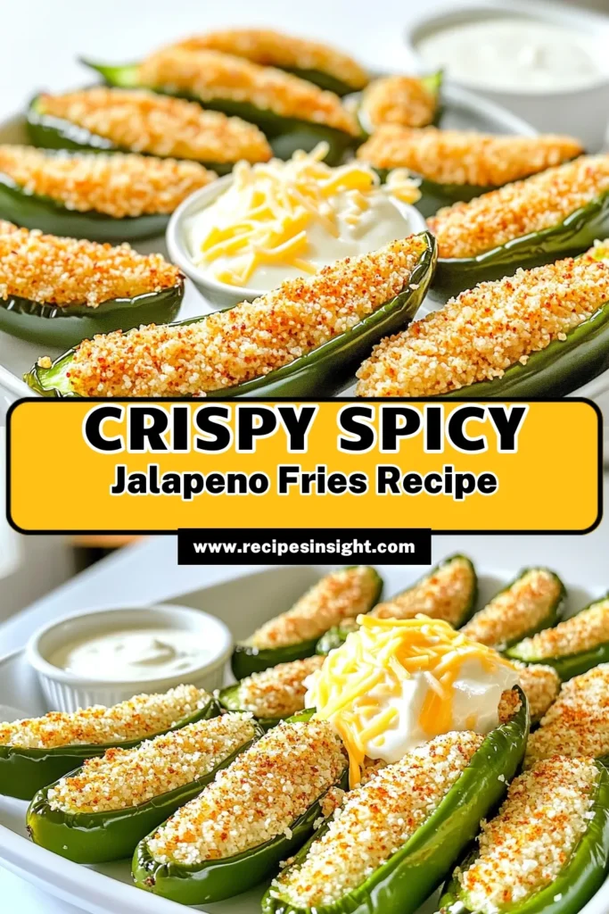 Spice up your snack game with these crispy Spicy Air Fryer Jalapeño Fries! This delicious recipe is easy to follow and perfect for game day or a fun appetizer. Made with fresh jalapeños, seasoned panko breadcrumbs, and optional cheddar cheese, these fries are sure to satisfy your cravings. Ready in just 25 minutes, click through to explore the complete recipe and elevate your cooking! #AirFryerRecipes #SpicySnacks #JalapenoFries #HealthyEating
