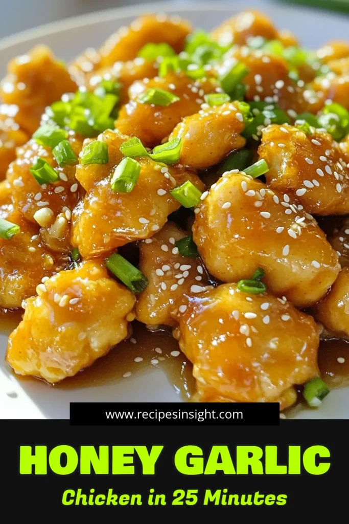 Enjoy a delicious meal at home with this Better Than Takeout Honey Garlic Chicken recipe! Made with tender chicken, a sweet and savory honey garlic sauce, and a hint of ginger, it’s easy to whip up in just 25 minutes. Perfect for a weeknight dinner, this dish will satisfy your cravings without the takeout hassle. Click through for the full recipe and elevate your cooking game tonight! #HoneyGarlicChicken #EasyRecipes #DinnerIdeas #HomeCooking