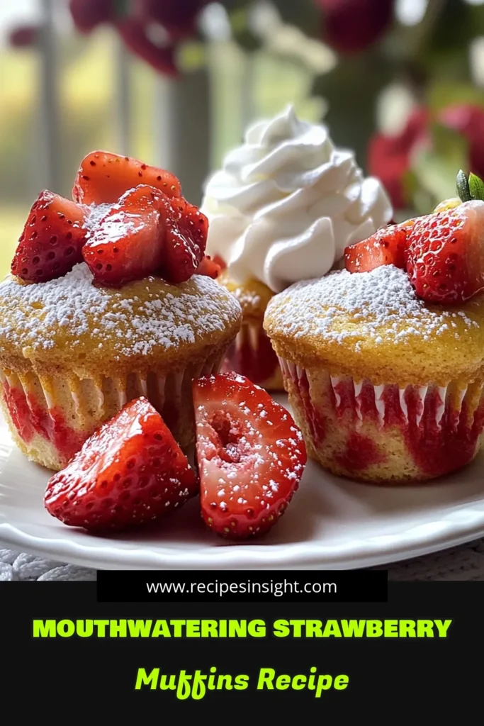 Indulge in the delightful taste of Strawberry Shortcake Muffins! These fluffy treats blend sweet strawberries and rich buttermilk for a perfect breakfast or snack. With simple steps and fresh ingredients, you can whip up a batch in just 40 minutes. Discover the full recipe and impress your family and friends with your baking skills! Click through for the detailed guide and enjoy every bite! #StrawberryShortcakeMuffins #BakingRecipes #Muffins #StrawberryDesserts