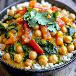 - Canned Chickpeas: You will need two cans of chickpeas. Drain and rinse them well. Chickpeas give the stew a hearty texture. - Fresh Vegetables: Use one large onion, two cloves of garlic, two sliced carrots, and one diced red bell pepper. These add flavor and color. - Spices and Seasonings: Use two tablespoons of Moroccan spice blend. This mix includes cumin, coriander, cinnamon, ginger, and paprika. Add one teaspoon of turmeric and a half teaspoon of cayenne pepper for heat, if desired. - Vegetable Broth: One cup of vegetable broth adds depth to the stew. It helps blend all the flavors. - Coconut Milk: Use one can of coconut milk. This will make the stew creamy and rich. - Fresh Herbs: Garnish with fresh cilantro or parsley. This adds freshness and a pop of color. - Accompaniments: Serve the stew over warm couscous or quinoa. This makes it filling and satisfying. You can also add a slice of lemon for extra flavor. - Adding Onions and Garlic: Start by dicing one large onion and mincing two cloves of garlic. In your slow cooker, add both the onion and garlic. They will form the flavorful base for your stew. - Layering Ingredients in the Slow Cooker: Next, slice two carrots and dice one red bell pepper. Add these to the slow cooker along with two cans of chickpeas, drained and rinsed. This mix gives the stew a hearty texture. - Setting the Slow Cooker: Pour in one can of diced tomatoes and one cup of vegetable broth. Add two tablespoons of a Moroccan spice blend, one teaspoon of turmeric, and half a teaspoon of cayenne pepper if you like heat. Stir everything well to combine. Now, close the lid and set your slow cooker to low for six to seven hours or high for four hours. - Adding Coconut Milk and Spinach: About 30 minutes before you serve, stir in one can of coconut milk and two cups of fresh spinach. This step adds creaminess and a fresh touch. Make sure the spinach wilts nicely in the stew before serving. Adjust salt and pepper to your taste. Enjoy your delicious Moroccan chickpea stew! Using fresh spices gives your stew a great taste. Fresh spices have oils that smell and taste better. Dried spices are good, too, but they lose flavor over time. For this stew, I like to use a mix of both. If you have dried spices, make sure they are fresh and not too old. If you can, buy whole spices. You can grind them just before using for the best flavor. The slow cooker has two settings: low and high. Cooking on low takes about 6 to 7 hours. If you are short on time, use the high setting, which cooks in about 4 hours. The low setting lets flavors blend better. The high setting works well if you start late. Just remember, cooking longer on low helps the chickpeas soak in all the spices. Serve the stew in deep bowls for a nice look. Place a scoop of warm couscous or quinoa at the bottom. This adds texture and keeps the stew warm. Top with chopped fresh cilantro or parsley for color. A slice of lemon on the side adds a nice touch, too. It brightens the dish and gives it a fresh taste. {{image_2}} If you want to mix it up, try different beans or lentils. Black beans or kidney beans can add a new taste. You can also use red lentils for a different texture. They cook faster and thicken the stew nicely. Feel free to swap in your favorite legumes. Just keep the ratios similar to the chickpeas listed in the recipe. Not a fan of heat? You can easily adjust the spice levels. Lower the cayenne pepper or leave it out. If you like it spicy, add more cayenne or fresh chili peppers. You can also use chili powder for a different flavor. Just remember, spices build up over time, so start with a little and taste as you go. This stew can easily fit different diets. It’s naturally vegan because it uses chickpeas and coconut milk. If you want it gluten-free, just ensure your broth and spices are gluten-free. You can also serve it over quinoa instead of couscous. This keeps it gluten-free while adding protein. Make it your own while still keeping it delicious! You can store leftover Slow Cooker Moroccan Chickpea Stew in the fridge. First, let it cool down. Then, transfer it to an airtight container. This keeps it fresh. It lasts for about three to five days. Make sure to label the container with the date. This way, you can keep track of freshness. To reheat your stew, the stove works best. Pour it into a saucepan. Heat it on medium-low, stirring often. This keeps the flavors bright and tasty. You can also use a microwave. Place it in a microwave-safe bowl. Cover it loosely and heat it for one to two minutes. Stir halfway through to ensure even heating. Freezing is a great way to save your stew for later. First, let it cool completely. Then, place it in a freezer-safe container. Leave a little space at the top for expansion. It can stay in the freezer for up to three months. When you're ready to eat, move it to the fridge overnight to thaw. You can reheat it on the stove or in the microwave after thawing. Enjoy your delicious stew anytime! You can store this stew in your fridge for about 4 to 5 days. Make sure to place it in an airtight container to keep it fresh. If you want to keep it longer, you can freeze it. In the freezer, it stays good for up to 3 months. Just remember to let it cool before freezing. When you’re ready to eat, thaw it in the fridge overnight. Yes, you can use dried chickpeas! Just soak them overnight in water. This helps them cook better. After soaking, drain and rinse them. Cook them in a pot of boiling water for about an hour until they are soft. Then, you can add them to the slow cooker with the other ingredients. Adjust the cooking time since dried chickpeas take longer to cook. This stew pairs well with warm couscous or quinoa. Both add a nice texture. You can also serve it with crusty bread to soak up the flavors. Fresh green salad or roasted vegetables make great sides too. For a tasty twist, add a slice of lemon on the side for some zest. In this post, we explored how to make a delicious Slow Cooker Moroccan Chickpea Stew. We discussed the key ingredients, like canned chickpeas, fresh veggies, and spices, along with liquid components like vegetable broth and coconut milk. I shared step-by-step instructions for cooking and tips to enhance flavor and presentation. You can also adapt the recipe to your needs with variations and proper storage. This stew is not just tasty; it can easily fit into many diets and meal plans. Enjoy creating this warm, hearty dish!