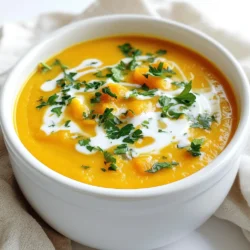 - 1 medium butternut squash, peeled and cubed - 1 large onion, chopped - 2 cloves garlic, minced - 2 carrots, peeled and diced - 2 celery stalks, diced - 4 cups vegetable broth The star of this soup is the butternut squash. It adds a sweet, nutty flavor. You want to peel and cube it into bite-sized pieces. The onion, garlic, carrots, and celery add depth and richness. I love how these veggies blend well together. The vegetable broth gives the soup body and flavor. - 1 teaspoon ground cumin - 1 teaspoon ground ginger - 1/2 teaspoon nutmeg - Salt and pepper, to taste Spices really make this soup shine. Ground cumin brings warmth and earthiness. Ground ginger adds a hint of spice. Nutmeg gives it a cozy touch. Don’t forget to season with salt and pepper to taste. This balance makes each spoonful delightful. - 1/2 cup coconut milk (for creaminess) - Fresh parsley or chives, for garnish Coconut milk is my secret weapon for creaminess. It makes the soup smooth and rich. If you want to elevate the look, add fresh herbs as a garnish. Parsley or chives brings a pop of color and freshness. It also gives a nice flavor boost. Start with the butternut squash. Peel it carefully, then cube it into bite-sized pieces. This step is key for even cooking. Next, chop the onion and mince the garlic. In a medium skillet, heat one tablespoon of olive oil over medium heat. Add the chopped onion, minced garlic, diced carrots, and diced celery. Sauté this mix for about five minutes. You want the onions to turn translucent. This brings out the sweet flavors in the vegetables. Now it's time to bring everything together. Transfer the sautéed vegetables into your slow cooker. Add the cubed butternut squash. Pour in four cups of vegetable broth, then sprinkle in one teaspoon each of ground cumin and ground ginger. Add half a teaspoon of nutmeg, salt, and pepper to taste. Stir well to combine all the ingredients. Cover the slow cooker. You can set it to cook on low for six to eight hours or on high for three to four hours. The squash should be tender when it's done. Once your soup is cooked, grab an immersion blender. Blend the soup until it reaches your desired smoothness. If you like some chunks, blend it less. Next, stir in half a cup of coconut milk for creaminess. Let it cook on low for another 10 to 15 minutes. Taste your soup and adjust the seasoning if needed. This step is important to ensure a rich flavor. Enjoy your warm, cozy soup! To make your Cozy Slow Cooker Butternut Squash Soup shine, use spices like: - Ground cumin - Ground ginger - Nutmeg These spices add warmth and depth. You can also sprinkle fresh herbs like parsley or chives on top before serving. They give a nice pop of color and taste. For a fun pairing, serve this soup with crusty bread. It soaks up the soup and adds texture. You can also enjoy it with a fresh salad for a balanced meal. To ensure even cooking, cut all vegetables into similar sizes. This helps them cook at the same rate. Start by sautéing the onion, garlic, carrots, and celery. This step adds flavor and makes the soup rich. If you do not have an immersion blender, use a traditional blender. Blend in small batches to avoid spills. Always let the soup cool a bit before blending to prevent splattering. You can easily make this soup vegan or dairy-free. Instead of coconut milk, use almond milk or oat milk for creaminess. They will keep the soup tasty and smooth. For gluten-free options, check your vegetable broth. Some broths may contain gluten. Most brands offer gluten-free choices. Just read the labels to be sure. {{image_2}} You can change up the soup by using other veggies. Try sweet potatoes or parsnips for a twist. Carrots and celery add a nice base flavor, but you can add zucchini or bell peppers too. Using different broths can also change the taste. Vegetable broth is great, but chicken broth adds a richer flavor. You can even use mushroom broth for an earthy touch. Want to spice things up? Add a pinch of red pepper flakes or a dash of cayenne pepper for heat. This makes the soup warm and cozy. You can also play with herbs. Try adding fresh thyme or rosemary for an extra layer of flavor. Basil gives a fresh taste, while sage can add warmth. This soup pairs well with crusty bread. A nice slice of sourdough or whole grain works great. You can also serve it with a light salad for a full meal. For a pretty touch, garnish the soup with more coconut milk. A drizzle on top makes it look fancy. Fresh parsley or chives adds a pop of color too. Enjoy your cozy meal! To store leftovers, let the soup cool down first. Then, pour it into airtight containers. I like to use glass containers because they don't stain. You can keep the soup in the fridge for about 3 to 5 days. Make sure to label the container with the date. This way, you know when to use it. If you want to freeze the soup, follow these steps: 1. Cool the soup completely. 2. Pour it into freezer-safe bags or containers. Leave some space for expansion. 3. Seal well and label with the date. You can freeze the soup for 2 to 3 months. To keep the flavor, avoid adding dairy before freezing. You can add coconut milk when you reheat it. When it's time to enjoy your soup again, you have two options: stovetop or microwave. - Stovetop: Pour the soup into a pot. Heat on medium-low, stirring often, until warm. This helps to keep the texture smooth. - Microwave: Pour the soup into a microwave-safe bowl. Cover it loosely and heat for 1 to 2 minutes. Stir halfway through to heat evenly. After reheating, you may notice the soup is thicker. If that happens, just stir in a bit of water or broth to adjust the texture. Enjoy your cozy soup! Yes, you can make this soup ahead of time. I suggest making it the day before. This allows the flavors to blend well. When you want to enjoy it, just reheat it. You can do this on the stove or in the microwave. - Stovetop: Pour the soup into a pot. Heat on medium-low and stir often until warm, about 10 minutes. - Microwave: Place the soup in a microwave-safe bowl. Heat in 1-minute intervals, stirring in between, until hot. Butternut squash soup pairs well with several side dishes. Here are some great options: - Crusty bread or rolls for dipping - Grilled cheese sandwiches for a classic combo - A fresh green salad for a light touch - Roasted vegetables for added flavor and nutrition To keep your soup fresh, store it in airtight containers. This helps maintain taste and quality. - Refrigeration: Let the soup cool first. Then transfer it to the container. It lasts about 3-5 days in the fridge. - Freezing: For longer storage, freeze the soup. Use freezer-safe containers. It can last up to 3 months. When ready to eat, thaw overnight in the fridge. Yes, frozen butternut squash works well. Just skip the peeling and cubing steps. - Use about 3-4 cups of frozen squash in the recipe. - Add it to the slow cooker with the other ingredients. - Cooking times remain the same, so you’ll still get that creamy soup. In this blog post, we explored how to make a delicious butternut squash soup. We discussed key ingredients like butternut squash, onion, and spices. You learned how to prepare, cook, and blend the soup. I shared tips for enhancing flavor and dietary modifications. Variations and storage methods ensure your soup stays fresh and tasty. With this knowledge, you can create a rich and comforting dish. Enjoy experimenting and personalizing it to your taste. Happy cooking!