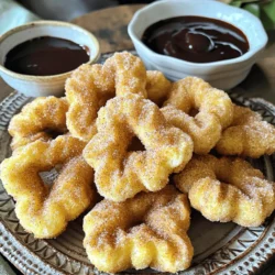 - 1 cup all-purpose flour - 1/2 cup water - 1/4 cup unsalted butter - 1 tablespoon granulated sugar - 1/2 teaspoon salt - 1 teaspoon baking powder - 1 teaspoon vanilla extract - 1/4 cup granulated sugar (for coating) - 1 teaspoon ground cinnamon - Cooking spray - You can use whole wheat flour for a healthier option. - For a vegan twist, substitute unsalted butter with coconut oil or vegan butter. - Instead of granulated sugar, try using coconut sugar or maple syrup for a unique taste. When cooking, I love to explore different options. You can create churro bites that fit your needs. Each substitute brings a new flavor and texture. Don’t be afraid to experiment! First, we need to make the dough. In a medium saucepan, mix together water, butter, sugar, and salt. Heat this over medium heat. Stir until the butter melts and the mixture boils. When it starts to boil, take it off the heat right away. Quick! Now, add the flour and baking powder. Stir fast until you see a dough form. Let this dough cool for a few minutes. Add the vanilla extract and stir again. Now, let’s shape the churro bites. Grab a piping bag and fit it with a large star tip. This will give the churros their nice shape. Pipe small 1-inch bites onto a parchment-lined baking sheet. Be careful! Cut each bite with scissors or a knife. Make sure they are all about the same size. Next, we’ll air fry the churros. Preheat your air fryer to 375°F (190°C). This step is key for crispy churros! Lightly spray the churro bites with cooking spray. This helps them get that golden color. Place the churro bites in the air fryer basket. Do not let them touch each other. You might need to cook them in batches. Air fry for 8-10 minutes. Keep an eye on them! They should be golden brown and puffed up. To avoid soggy churro bites, make sure to follow these steps: - Use a piping bag to shape them. - Space them well in the air fryer. - Lightly spray them with cooking spray. Cooking spray is key. It helps the churros get crispy. Without it, they may turn out soft. A quick spray adds a nice crunch. For extra flavor, try adding spices to the dough. You can mix in nutmeg or even a pinch of cayenne for a kick. This small change makes a big impact on taste. You can also experiment with toppings. Besides cinnamon-sugar, try using powdered sugar or a drizzle of chocolate sauce. These options add fun and excitement. Serve churro bites warm for the best taste. Use a decorative plate to make them look special. For dips, chocolate sauce and dulce de leche are great choices. They enhance the churros and make each bite even more delicious. {{image_2}} You can easily change the taste of churro bites. Try making chocolate churro bites. Just melt some chocolate and mix it into the dough. This adds a rich flavor that is hard to resist. For a twist, try peanut butter churro bites. Add a spoonful of creamy peanut butter to the dough for a nutty kick. Seasonal flavors make churro bites special. In fall, make pumpkin spice churro bites. Add pumpkin puree and spices like nutmeg and ginger to the dough. This gives them a cozy taste perfect for chilly days. For the holidays, create festive churro bites. Use red and green sprinkles or a peppermint twist to make them fun. Dipping sauces take churro bites to the next level. Warm chocolate sauce is a favorite. It pairs well with the crispy bites. Caramel or dulce de leche also works great. These sweet sauces add a creamy contrast to the crunchy churros. Enjoy them with your churro bites for extra delight. To store leftover churro bites, place them in an airtight container. This keeps them fresh. You can also use a resealable plastic bag if you prefer. At room temperature, churro bites last about one day. After that, they may lose their crispiness. You can freeze uncooked churro bites or cooked ones. For uncooked churro bites, lay them on a baking sheet. Freeze them for about an hour, then transfer to a bag. This way, they won’t stick together. Cooked churro bites can also be frozen. Just let them cool first, then store them in a container. To thaw, leave them in the fridge overnight. If you’re in a hurry, you can use the microwave for a few seconds. Reheat cooked churro bites in your air fryer for about 3-5 minutes at 350°F (175°C) for the best texture. To keep your churro bites crispy, use cooking spray wisely. Here are some tips: - Lightly spray the churro bites before air frying. - Avoid over-spraying, as it can make them oily. - Ensure the air fryer has good airflow. This helps the hot air circulate evenly. - Use parchment paper to prevent sticking, but do not cover the entire basket. Yes, you can prepare the churro dough early. Here’s how: - After mixing the dough, let it cool. - Store it in an airtight container. - Keep it in the fridge for up to 24 hours. - When ready to fry, let the dough warm to room temp before piping. Churro bites taste great with many sides and drinks. Here are some ideas: - Serve them warm with chocolate sauce for dipping. - Try dulce de leche or caramel sauce for a sweet touch. - Pair with a scoop of vanilla ice cream for a special treat. - A rich hot chocolate or coffee makes a perfect drink pairing. You learned how to make churro bites from scratch. We covered ingredients, from all-purpose flour to seasonings, and how to shape and fry your treats. I also shared tips for perfect texture and flavor, plus creative variations for every season. Remember, you can store or even freeze these bites for later. Enjoy your churro bites with delicious dips, and share them with friends! This is a simple treat that brings joy to any occasion.