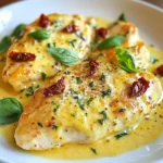 - 4 boneless skinless chicken breasts - 1 cup sun-dried tomatoes in oil, drained and chopped - 1 cup heavy cream - 1 cup chicken broth - 2 cloves garlic, minced - 1 teaspoon dried basil - 1 teaspoon dried oregano - 1/2 teaspoon red pepper flakes (optional for heat) - 2 tablespoons olive oil - Salt and pepper to taste - 1/2 cup grated Parmesan cheese - Fresh basil leaves for garnish To make creamy sun-dried tomato chicken, you need simple yet tasty ingredients. The chicken breasts are the main part of this dish. They are juicy and cook well in the skillet. Sun-dried tomatoes add a rich flavor that shines through the creamy sauce. Heavy cream gives the dish its lovely texture, making each bite smooth and rich. For seasoning, garlic is a must. It adds a strong and savory taste. Dried basil and oregano enhance the flavor, giving it an Italian twist. If you want some heat, add red pepper flakes. Olive oil is perfect for cooking the chicken to a golden brown. You can adjust the taste with salt and pepper. If you like cheese, sprinkle in some grated Parmesan. Fresh basil leaves make a great garnish and add color. These ingredients work together to create a delightful meal. {{ingredient_image_1}} - First, season your chicken breasts on both sides with salt and pepper. This adds flavor. - Next, heat olive oil in a large skillet over medium-high heat. - Cook the chicken for about 5-7 minutes on each side. You want it golden brown and cooked through. - Once done, remove the chicken from the skillet and set it aside. - In the same skillet, add minced garlic and sauté for about 30 seconds. You want it fragrant. - Then, add the chopped sun-dried tomatoes and cook for 2 more minutes. This brings out their flavor. - Pour in the chicken broth and bring it to a simmer. Let it reduce for about 2-3 minutes. - Now, stir in the heavy cream along with dried basil, dried oregano, and red pepper flakes if you want some heat. - Cook this mixture for another 5-7 minutes. It should thicken a bit. - Reduce the heat to low and mix in the grated Parmesan cheese until it melts well. - Finally, return the chicken to the skillet. Let it heat through in the creamy sauce for about 2 minutes. - Taste and adjust the seasoning with more salt and pepper if needed. To ensure your chicken is cooked through, use a meat thermometer. The internal temperature should reach 165°F. Cook the chicken on medium-high heat. This gives it a nice golden crust. If you prefer juicier chicken, let it rest for a few minutes after cooking. This helps the juices settle. For a thicker sauce, let the cream simmer longer. The longer it cooks, the more it reduces. You can also add a bit of cornstarch mixed with water. This will help thicken the sauce quickly. The best sides to serve with creamy chicken are pasta, rice, or steamed veggies. Each option soaks up the sauce well. You can also serve it with a simple salad for freshness. For presentation, plate the chicken and pour the creamy sauce over it. Garnish with fresh basil leaves and a sprinkle of Parmesan. This adds color and makes your dish look elegant. To adjust spice levels, simply add more or less red pepper flakes. If you like heat, add a bit more. For a milder version, skip the flakes or use less. Consider adding herbs for more flavor depth. Fresh basil can brighten the dish. You can also try thyme or parsley for a different taste. Each herb adds a unique twist to the creamy sauce. Pro Tips Use Quality Sun Dried Tomatoes: Opt for sun dried tomatoes packed in oil for added flavor and moisture, enhancing the creaminess of the dish. Don’t Overcook the Chicken: To keep your chicken juicy, cook it until just done and let it rest before slicing. This prevents dryness. Adjust the Spice Level: Feel free to modify the amount of red pepper flakes based on your heat preference. Start with a small amount and add more if desired. Perfect Pairings: This dish pairs wonderfully with garlic bread or a fresh salad, making for a complete meal that’s sure to impress. {{image_2}} You can swap chicken for shrimp or tofu in this dish. Shrimp cooks fast and adds a nice seafood flavor. Tofu makes it plant-based and is a great option for vegans. For cream, try coconut milk instead of heavy cream. Coconut milk adds a hint of sweetness and keeps it dairy-free. Want to mix it up? Add veggies like spinach or mushrooms. Spinach wilts nicely and adds color. Mushrooms bring a rich taste to the sauce. You can also try different cheeses. Feta or goat cheese can give it a tangy kick. Each cheese adds its unique flair to the dish. Pair this creamy sun dried tomato chicken with sides for a complete meal. Serve it over pasta or rice to soak up the sauce. Steamed vegetables, like broccoli or green beans, add freshness. A simple salad with mixed greens and a light vinaigrette offers balance. Enjoy your meal with crusty bread to wipe up every bit of that creamy sauce! To keep your creamy sun-dried tomato chicken fresh, follow these tips: - Refrigeration: Place leftovers in a shallow container. This helps cool the dish quickly. - Storage containers: Use airtight glass or plastic containers. They help prevent moisture loss and keep flavors intact. Reheating is simple if you want to enjoy this dish again: - Reheat gently: Use a skillet or microwave. Heat slowly to avoid drying out the chicken. - Maintain creaminess: Add a splash of chicken broth or cream while reheating. This helps keep the sauce rich and smooth. If you want to save some for later, freezing works well: - Freezing chicken: Cool the dish completely before freezing. Store in an airtight container or freezer bag. - Thawing suggestions: Thaw in the fridge overnight. For quick thawing, place it in a bowl of cold water. Reheat on the stove for the best texture. You can use half-and-half or whole milk mixed with butter. This makes a lighter sauce. You can also try coconut cream for a dairy-free option. Just remember, the flavor will change slightly. You can store creamy sun dried tomato chicken in the fridge for up to four days. Make sure to keep it in an airtight container. This helps to keep it fresh and tasty. Yes, you can make this dish ahead of time. Just cook and cool it fully before storing. When you are ready to eat, reheat it gently on the stove or in the microwave. To make this dish lighter, you can use low-fat cream or Greek yogurt. You can also cut down on cheese or skip the oil. Adding more veggies can help fill you up while lowering calories. This recipe is naturally gluten-free if you use gluten-free chicken broth. Always check labels for hidden gluten. Serve it with gluten-free pasta or rice for a complete meal. This blog post shares a tasty way to make creamy sun-dried tomato chicken. We covered the key ingredients, from chicken breast to delicious seasonings. You learned step-by-step instructions to cook the dish and tips to make it perfect. I shared variations and how to store leftovers so you can enjoy this dish longer. Remember, cooking should be fun and flexible. Mix and match flavors to suit your taste. Now, get cooking and impress your family with your new skills!