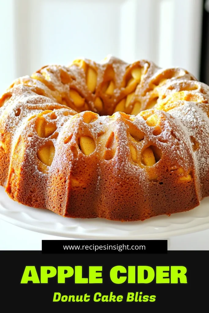 Indulge in the cozy flavors of fall with this delicious Apple Cider Delight Donut Cake! Made with fresh apples and warm spices, this easy recipe is perfect for gatherings or a sweet treat at home. Discover the step-by-step instructions to create this delightful cake that everyone will love. Click through to explore the recipe and enjoy every scrumptious bite! #AppleCiderDonutCake #FallBaking #DessertRecipes #SweetTreats