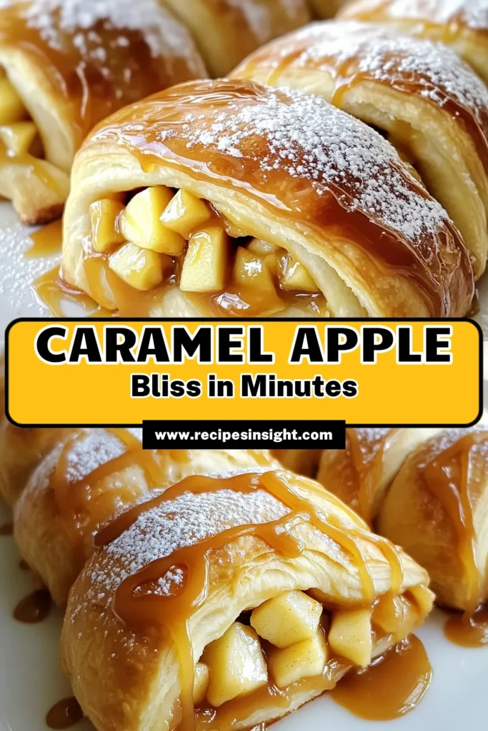 Indulge in the sweet delight of caramel apple stuffed crescent rolls! With just a few simple ingredients, you can create this delicious treat that’s perfect for dessert or brunch. Follow our easy steps to combine flaky crescent dough with juicy apples and rich caramel, resulting in a mouthwatering pastry everyone will love. Click to explore the full recipe now! #CaramelAppleRolls #BakingFun #SweetTreats #EasyRecipes