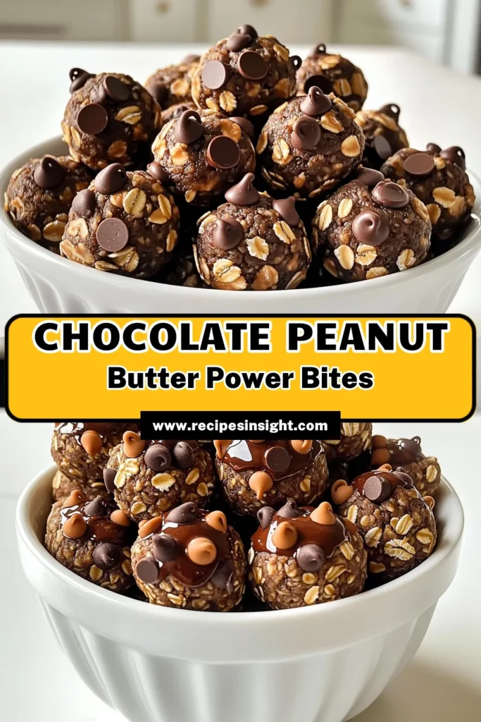 Indulge in a delicious and healthy treat with these Chocolate Peanut Butter Protein Bites! Packed with rolled oats, peanut butter, and chocolate protein, they're perfect for a quick snack or post-workout boost. Easy to make and ready in just 45 minutes, these bites are a guilt-free delight that everyone will love. Click through to discover the full recipe and elevate your snacking game! #ProteinBites #HealthySnacks #ChocolateLovers #PeanutButterDelight