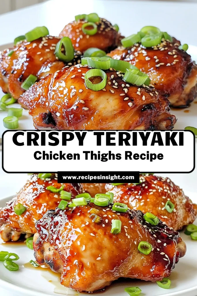 Savor the flavor with these crispy air fryer teriyaki chicken thighs! This easy recipe combines succulent chicken with a delicious homemade teriyaki marinade that's sure to impress. Perfect for a quick meal, this dish is great for any night of the week. Click through to explore the full recipe and elevate your dinner game tonight! #AirFryerRecipes #TeriyakiChicken #QuickMeals #ChickenRecipes