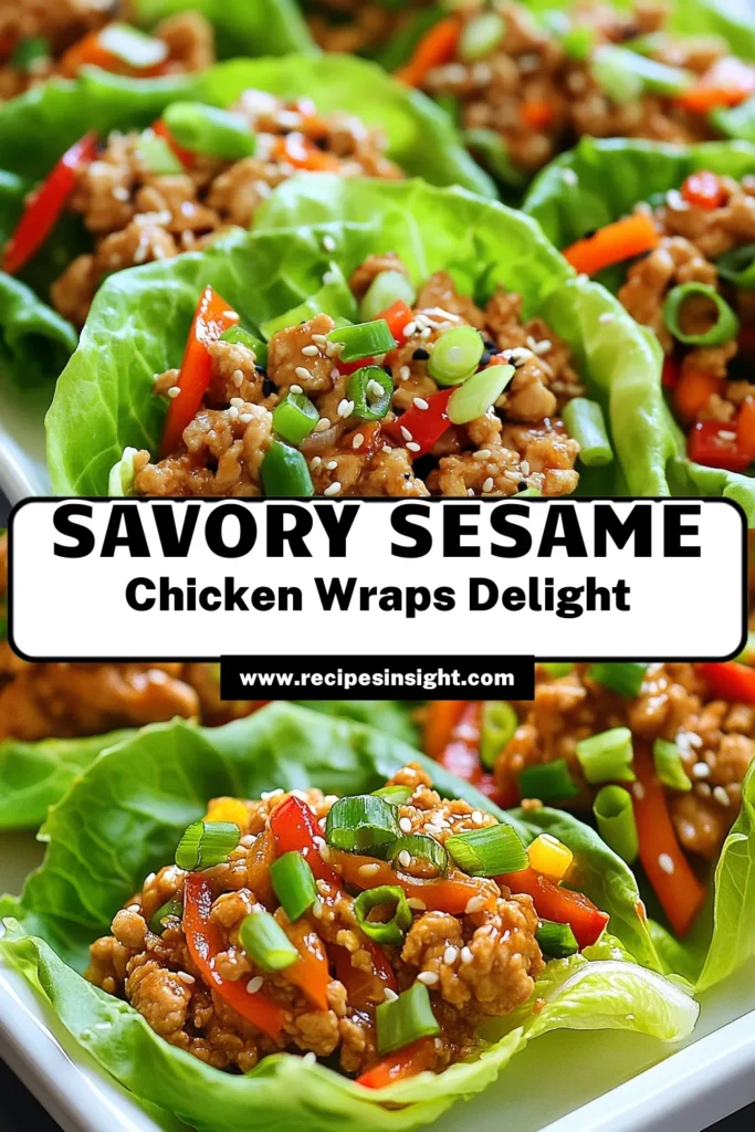 Discover the irresistible flavor of sesame chicken lettuce wraps with this easy recipe! Packed with ground chicken, crunchy veggies, and a delicious gluten-free sesame chicken sauce, these healthy lettuce wraps make for a perfect Asian-inspired meal. In just 30 minutes, you can create a dish that's both nutritious and satisfying. Save this recipe for your next dinner! #SesameChickenLettuceWraps #HealthyLettuceWraps #GroundChickenRecipes #GlutenFreeMeals