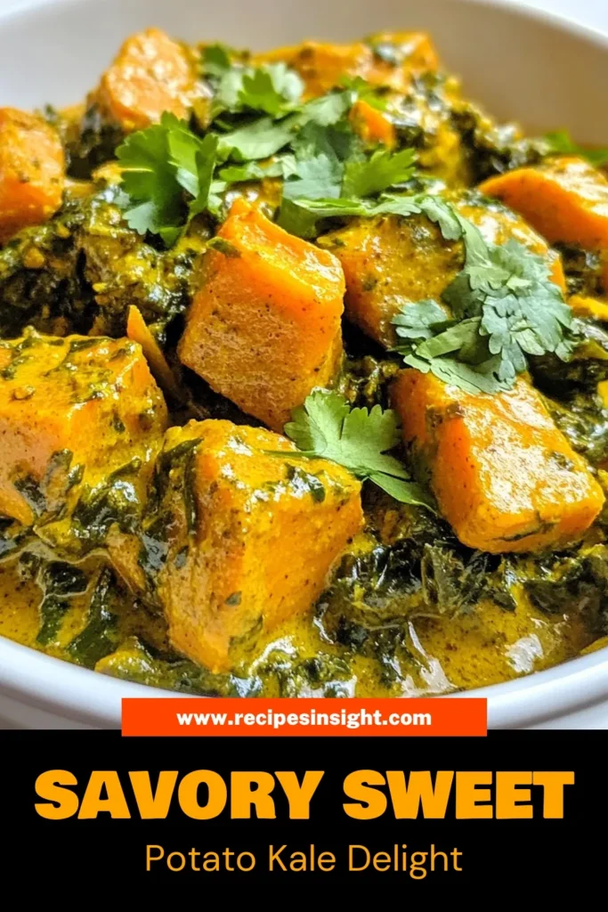 Indulge in this delicious Sweet Potato Kale Curry, a delightful twist on traditional vegan curry dishes. This healthy sweet potato recipe combines creamy coconut milk curry with nutrient-packed kale for a comforting meal. Perfect for a weeknight dinner or meal prep, it's quick to make and packed with flavor. Try this amazing kale curry recipe today and elevate your vegan cooking! Save this for later! #SweetPotatoCurry #KaleCurryRecipe #VeganCurryDishes #CoconutMilkCurry