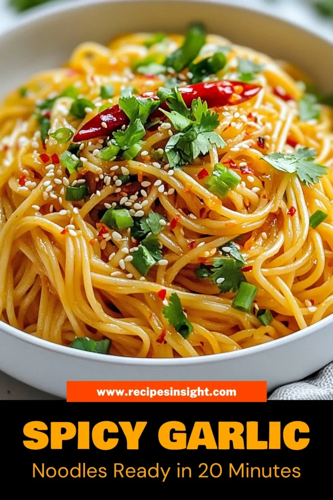 Looking for a quick and delicious meal? Try these Chili Garlic Noodles, a spicy egg noodles recipe that's perfect for busy weeknights. This easy chili garlic recipe brings together the bold flavors of garlic and chili in a tantalizing Asian garlic noodles dish that can be ready in just 20 minutes. Perfectly seasoned and garnished, it's a must-try quick noodle dish! Click to get the full recipe and make it tonight! #ChiliGarlicNoodles #SpicyNoodles #EasyRecipes #AsianCuisine