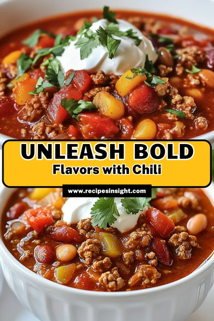 Discover the perfect comfort food with this Spicy Chipotle Turkey Chili recipe! Packed with flavorful ingredients like ground turkey, beans, and smoky chipotle peppers, this healthy chili with turkey is not only delicious but also easy to prepare. Enjoy a hearty meal that's sure to satisfy. Try this easy chipotle chili and warm up with every spoonful! Save this Turkey Chili Recipe for your next family dinner. #SpicyChipotleTurkeyChili #TurkeyChiliRecipe #HealthyChiliWithTurkey #ChiliWithBeansAndTurkey