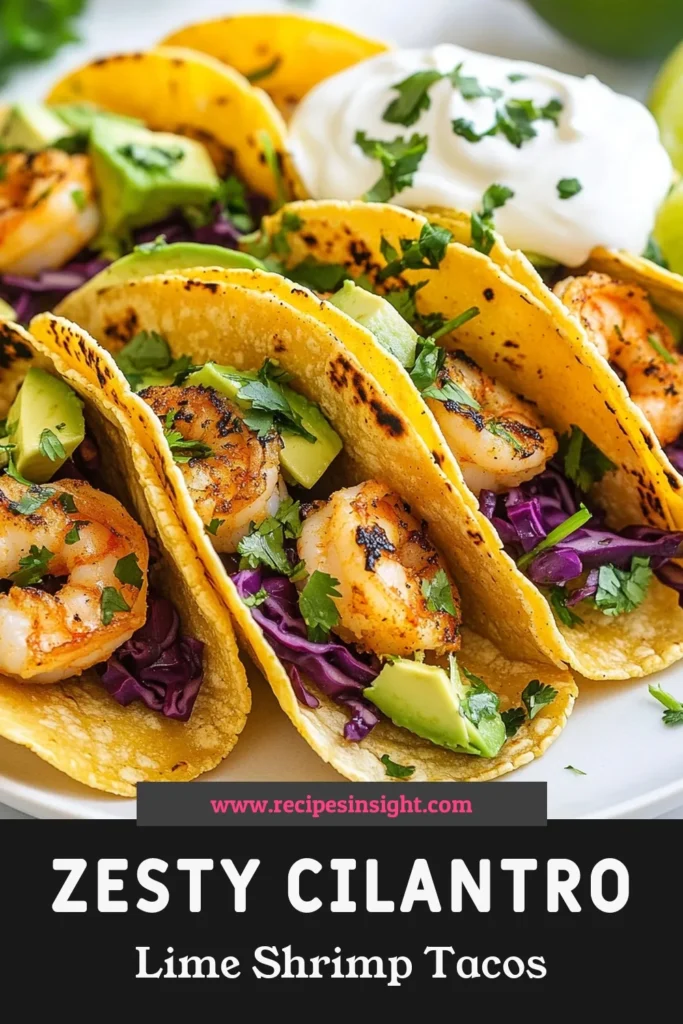 Discover the ultimate shrimp taco recipe with these delicious Cilantro Lime Shrimp Tacos! Perfect for a quick weeknight dinner, these easy shrimp tacos are marinated in a zesty lime shrimp marinade, enhancing the fresh cilantro flavor. Healthy and satisfying, they’re loaded with shrimp, avocado, and crunchy red cabbage. Ready in just 40 minutes, they're a must-try! Save this recipe now! #CilantroLimeShrimpTacos #ShrimpTacoRecipe #EasyShrimpTacos #HealthyShrimpTacos