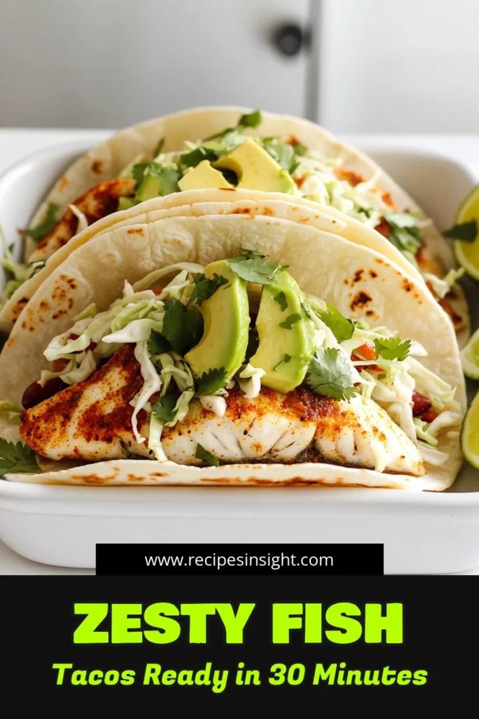 Savor the taste of summer with these Minute Chili Lime Fish Tacos! This quick and easy recipe features flaky fish seasoned with zesty lime and spices, all wrapped in warm corn tortillas and topped with fresh cabbage and avocado. Perfect for a weeknight dinner or a fun fiesta! Click to get the full recipe and enjoy a delicious meal in no time. #FishTacos #HealthyEating #QuickRecipes #TacoNight