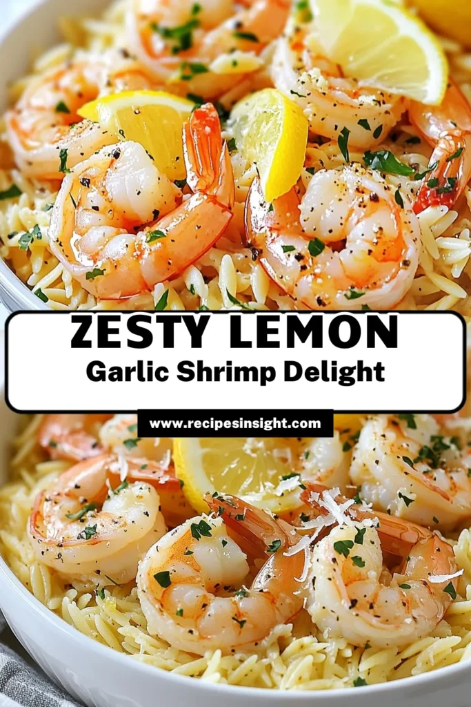 Discover the ultimate Lemon Garlic Shrimp Recipe with this quick and easy shrimp orzo recipe! This one-pan orzo shrimp dish combines succulent shrimp and flavorful orzo in just 30 minutes. Perfect for busy weeknights, it's a delicious twist on easy shrimp pasta. Elevate your dinner with this quick lemon garlic dish that’s sure to impress! Save this recipe for your next meal! #ShrimpOrzoRecipe #EasyShrimpPasta #QuickLemonGarlicDish #OnePanOrzoShrimp