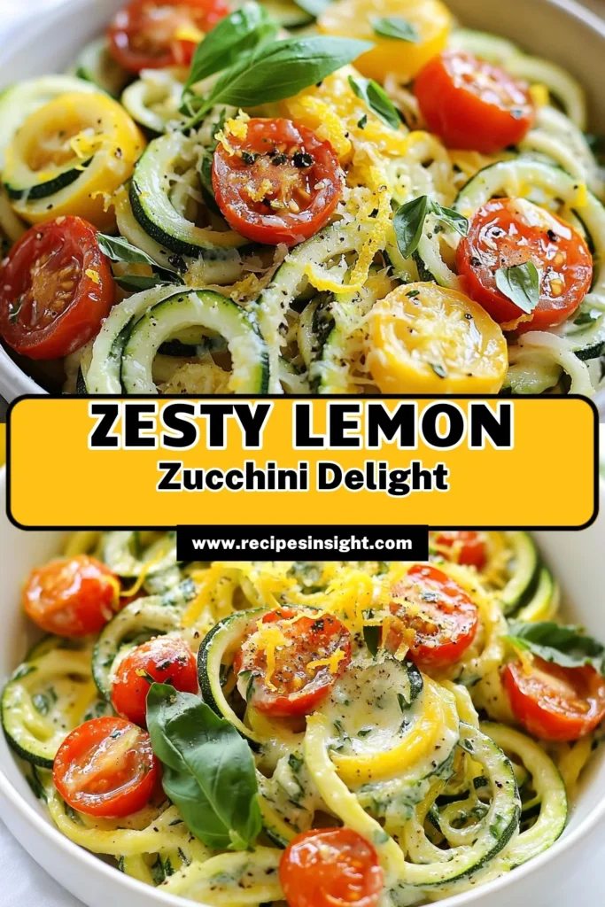 Looking for a delicious and healthy zucchini pasta recipe? Try this Lemon Parmesan Zucchini Pasta that will become your go-to quick vegetarian pasta recipe! Made with spiralized zucchini noodles and vibrant cherry tomatoes, this healthy zucchini pasta dish is bursting with flavor. Perfect for a busy weeknight, this dish comes together in just 15 minutes. Save this recipe for tasty spiralized zucchini meals! #ZucchiniPasta #HealthyMeals #VegetarianRecipe #PastaLovers