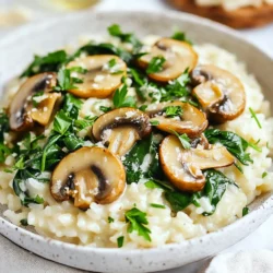 - 1 cup Arborio rice - 2 cups vegetable broth - 1 cup mushrooms, sliced (any variety) - 1 cup fresh spinach - 1 small onion, finely chopped - 3 cloves garlic, minced - 1/2 cup cream cheese (or dairy-free alternative) - 1/4 cup grated Parmesan cheese (optional) - 2 tablespoons olive oil - 1 teaspoon thyme (dried or fresh) - Salt and pepper to taste - Fresh parsley, chopped (for garnish) You can swap cream cheese with a dairy-free version if you need. Try using cashew cream or vegan cream cheese. For mushrooms, feel free to mix different types like shiitake or portobello. Each type adds a unique flavor. If you want to change the grain, use quinoa or farro instead of Arborio rice. These options can also taste great and change the dish's texture. {{ingredient_image_1}} 1. Start by heating 2 tablespoons of olive oil in a large skillet over medium heat. 2. Add 1 finely chopped onion. Sauté for about 3-4 minutes until it turns translucent. 3. Next, add 3 minced garlic cloves and 1 cup of sliced mushrooms. Cook for another 5-6 minutes until the mushrooms soften and become golden. 1. Stir in 1 cup of Arborio rice and 1 teaspoon of thyme. Cook for 2 minutes to coat the rice with the flavors. 2. Pour in 2 cups of vegetable broth and bring to a gentle simmer. Cover the skillet with a lid. Let the rice cook for about 15 minutes. Stir occasionally until most of the liquid absorbs. 3. Lower the heat and add 1/2 cup of cream cheese. Stir until it melts and blends into the rice. If you want extra creaminess, add 1/4 cup of grated Parmesan cheese. 4. Finally, fold in 1 cup of fresh spinach. Cook until just wilted. Season with salt and pepper to taste. - To cook rice properly, always rinse it before using. This helps remove excess starch. - For a creamy texture, make sure the heat is low when adding cheese. It helps it melt smoothly into the dish. - Stir the rice gently. This keeps it fluffy and prevents clumping. To keep your rice creamy, you must monitor the liquid. If the rice starts to get too dry, add a bit more broth. Stir it gently to mix. This helps the rice stay moist and creamy. Cheese plays a big role in this dish. I often use cream cheese for its rich texture. When you stir it in, it makes the rice smooth and velvety. Adding Parmesan cheese boosts the flavor, too. It gives a nice savory taste that complements the mushrooms. Prepping ingredients ahead can save you time. Chop the onion, garlic, and mushrooms the day before. Store them in the fridge in a sealed bag. This way, you’re ready to cook when you want. Using leftover vegetables is smart. If you have extra cooked veggies, toss them in. They add more flavor and nutrition to your dish without extra work. Herbs and spices can change your dish. I love adding thyme to this recipe. It gives a warm, earthy taste. You could also try rosemary or parsley for a different twist. Pairing this dish is fun, too. Serve it with a side salad or grilled chicken. You can even enjoy it with crusty bread. Each option brings new flavors to your meal. Pro Tips Use Quality Broth: For the best flavor, use a high-quality vegetable broth or homemade broth if possible. Don’t Rush the Cooking: Allow the rice to absorb the broth slowly for a creamier texture; stirring occasionally helps achieve this. Add More Vegetables: Feel free to incorporate other vegetables like peas or bell peppers for added nutrition and color. Garnish with Fresh Herbs: Fresh herbs like basil or chives can elevate the dish's flavor and presentation. {{image_2}} To make creamy mushroom rice even more colorful, you can add more vegetables. Try adding bell peppers, zucchini, or even peas. These veggies not only boost flavor but also add great nutrition. You can also use protein-rich options like legumes. Chickpeas or black beans add protein and fiber. They make the dish heartier and more filling. You can give this dish a twist with different cuisines. For an Asian touch, add soy sauce, sesame oil, and green onions. You can also toss in some bok choy or snap peas for crunch. For an Italian flair, add sun-dried tomatoes and basil. A splash of balsamic vinegar can brighten the dish and deepen the flavors. Using seasonal vegetables keeps the dish fresh and exciting. In spring, try asparagus or peas. In summer, add fresh corn or tomatoes. In fall, roasted squash fits well. In winter, root vegetables like carrots or parsnips are perfect. Adjust flavors for each season by using herbs that match. For example, rosemary is great in fall, while mint shines in summer. Store leftovers in an airtight container. This keeps mushrooms and rice fresh. The dish lasts up to three days in the fridge. For best results, let it cool first before sealing. You can freeze creamy mushroom rice for up to two months. Use a freezer-safe container to prevent freezer burn. To reheat, thaw overnight in the fridge. Heat on the stove with a splash of broth. Stir until warmed through for the best taste. Get creative with leftover creamy mushroom rice! Use it in stuffed peppers or as a filling for wraps. You can also turn it into a savory breakfast by adding eggs. Another idea is to mix it into soups for extra creaminess. Yes, you can use other rice types. Here are some great options: - Long-grain rice: This rice has a nice texture. - Brown rice: This adds a nutty flavor and more fiber. - Quinoa: A gluten-free option that cooks fast. - Basmati rice: This has a fragrant aroma and fluffy texture. Each type will change the dish a bit, but it will still taste good. Just adjust the cooking time and liquid needed. Absolutely! You can easily make this dish vegan. Here are some swaps: - Cream cheese: Use a plant-based cream cheese instead. - Parmesan cheese: Try a vegan Parmesan or skip it altogether. - Vegetable broth: Ensure it is labeled vegan. These changes keep the dish creamy and tasty without using any animal products. This dish pairs well with many sides. Here are some ideas: - Grilled vegetables: They add color and flavor. - A side salad: A fresh salad balances the richness. - Roasted chicken: This adds protein and a nice touch. - Crusty bread: Perfect for soaking up the creamy sauce. Feel free to mix and match to create a meal you will love! This article covered how to make creamy mushroom rice. We looked at main ingredients, including Arborio rice, vegetables, and cheese. I shared step-by-step instructions to cook, tips for creaminess, and variations for different diets. You learned about storing leftovers and clever ways to recycle them. Embrace creativity in your cooking. Don't hesitate to try new flavors and ingredients. Enjoy your creamy mushroom rice skillet adventure!