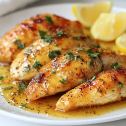 - 4 boneless, skinless chicken breasts - 1/4 cup Dijon mustard - 1/4 cup honey - 2 tablespoons olive oil - 2 cloves garlic, minced - Fresh herbs (rosemary and thyme) - Salt and pepper, to taste - Lemon wedges for serving Gathering the right ingredients makes all the difference. For the main ingredients, I choose boneless, skinless chicken breasts. They cook evenly and stay juicy. I mix Dijon mustard and honey for a sweet and tangy sauce. Next, I add olive oil. It helps the sauce stick to the chicken. I also mince two cloves of garlic. Garlic gives depth to the flavor. Fresh herbs like rosemary and thyme add a fragrant touch. You can use dried herbs if fresh ones are not available. For seasoning, I use salt and pepper for taste. Finally, I always serve lemon wedges on the side. They brighten the dish when squeezed over the chicken. This mix of ingredients creates a tasty and easy meal. Each bite bursts with flavor. The blend of honey and mustard is a true winner! {{ingredient_image_1}} First, preheat your oven to 375°F (190°C). This temperature helps the chicken cook evenly. Next, gather your ingredients for the honey Dijon marinade. In a small bowl, whisk together 1/4 cup of Dijon mustard, 1/4 cup of honey, and 2 tablespoons of olive oil. Add 2 minced garlic cloves, 1 teaspoon of chopped rosemary, and 1 teaspoon of chopped thyme. Don’t forget to season with salt and pepper. Mix until everything is well combined. Now it's time to coat the chicken breasts in the marinade. Place 4 boneless, skinless chicken breasts in a baking dish. Pour the honey Dijon mixture over the chicken, making sure each piece is well coated. For the best flavor, let the chicken marinate. You can leave it at room temperature for at least 15 minutes. If you have more time, you can marinate it in the refrigerator for up to 2 hours. When you’re ready, bake the chicken in the preheated oven. Set a timer for 25 to 30 minutes. The chicken is done when it reaches an internal temperature of 165°F (75°C) and has a nice golden brown color. After removing it from the oven, let the chicken rest for 5 minutes before slicing. This helps keep the juices inside. Serve your honey Dijon chicken with lemon wedges for a zesty kick! Marinating your chicken is key to great taste. It helps the chicken soak up all the delicious honey and Dijon flavors. You should aim to marinate the chicken for at least 15 minutes. If you have more time, marinating for up to 2 hours in the fridge works even better. This extra time lets the flavors deepen and really shine through. You can choose to bake or grill your Honey Dijon Chicken. Baking gives you tender chicken with a nice, golden crust. Set your oven to 375°F (190°C) for the best results. Grilling, on the other hand, adds a smoky flavor. Whichever method you choose, remember to let the chicken rest for 5 minutes after cooking. This helps keep it juicy and moist. Plating is just as important as cooking. Serve your chicken on a bed of steamed greens or alongside roasted vegetables. Drizzle some of the honey Dijon sauce on top for a beautiful finish. You can also add fresh herbs as a garnish. A squeeze of lemon juice adds a zesty touch that brightens the dish. Enjoy your colorful plate! Pro Tips Marinate for Maximum Flavor: Allow the chicken to marinate for at least 15 minutes, or up to 2 hours in the refrigerator, to enhance the depth of flavor. Check for Doneness: Use a meat thermometer to ensure the chicken reaches an internal temperature of 165°F (75°C) for safe consumption and optimal juiciness. Rest Before Slicing: Let the chicken rest for 5 minutes after baking. This helps the juices redistribute, keeping the meat tender and moist. Presentation Matters: Serve the chicken on a bed of steamed greens or with roasted vegetables and drizzle the leftover honey Dijon sauce for a beautiful presentation. {{image_2}} If you want to mix things up, try using different sweeteners. Maple syrup or agave work great in place of honey. Both add a unique flavor while keeping that sweet note. You can also switch up the mustard. If you don’t have Dijon, yellow mustard can work. It’s milder but still adds a nice tang. To elevate your dish, consider adding different herbs or spices. Fresh basil, oregano, or even a pinch of cayenne pepper can create a whole new flavor profile. You can also add vegetables to the baking dish. Carrots, zucchini, or bell peppers roast nicely alongside the chicken. They soak up the honey Dijon sauce and become a perfect side. When it comes to sides, think about what pairs well. Steamed broccoli or a fresh salad can balance the rich flavors of the chicken. For a special touch, garnish with fresh herbs or a sprinkle of lemon zest. This adds color and brightens the dish. Enjoy your meal with lemon wedges on the side for that extra zing! To keep your honey Dijon chicken fresh, store leftovers in the fridge. Use an airtight container for best results. This helps keep the chicken moist and tasty. Keep it in the fridge for up to three days. Label the container with the date, so you know when to eat it. When reheating, aim to use an oven or a skillet. These methods help keep the chicken juicy. If using an oven, preheat it to 350°F (175°C). Place the chicken on a baking sheet and cover with foil. Heat for about 10-15 minutes. If you use a skillet, add a splash of water or broth. Cover it and heat over low heat until warm. You can freeze honey Dijon chicken if you have extra. First, let it cool completely. Then, wrap each piece tightly in plastic wrap. Place the wrapped chicken in a freezer bag or container. Label it with the date. It can stay in the freezer for up to three months. To thaw, move it to the fridge overnight. You can also use the microwave for quick thawing, but this may alter the texture. To keep chicken juicy, marinate it well. Use the honey Dijon mix to add flavor and moisture. Cook at the right temperature. Bake your chicken at 375°F (190°C) for 25-30 minutes. Always check the internal temperature. It should reach 165°F (75°C). Letting the chicken rest for 5 minutes after baking helps too. This allows the juices to spread throughout the meat. Yes, you can use chicken thighs. Thighs are more forgiving than breasts. They stay juicy and tender even if cooked a bit longer. However, breasts are leaner. They cook faster but can dry out if overcooked. Choose thighs for richer flavor and moisture. Stick with breasts if you prefer a lighter dish. Both cuts work well with the honey Dijon flavor. For the best taste, marinate the chicken for at least 15 minutes. This short time allows the flavors to soak in. If you have more time, marinate for up to 2 hours in the fridge. This will deepen the flavor even more. Avoid marinating for too long, as it can change the texture. Honey Dijon chicken is simple and tasty. You need just a few ingredients: chicken, Dijon mustard, honey, and some good herbs. Marinating adds flavor, and baking makes it juicy. You can try different methods and sides to change it up. Store leftovers correctly and you can enjoy this dish later. With these tips, I hope you feel confident making this delicious meal. Have fun experimenting with flavors and serving. Enjoy your cooking journey!