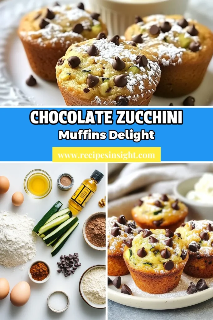 Indulge in these delicious chocolate chip zucchini muffins that are as healthy as they are tasty! This easy zucchini chocolate chip muffin recipe is packed with grated zucchini, making every bite moist and scrumptious. Perfect for breakfast or a snack, these zucchini muffins with chocolate chips will impress everyone. Try this moist chocolate chip zucchini muffin recipe today and elevate your baking game! Save this recipe for later! #ZucchiniMuffins #HealthyDesserts #BakingRecipes #ChocolateChipMuffins