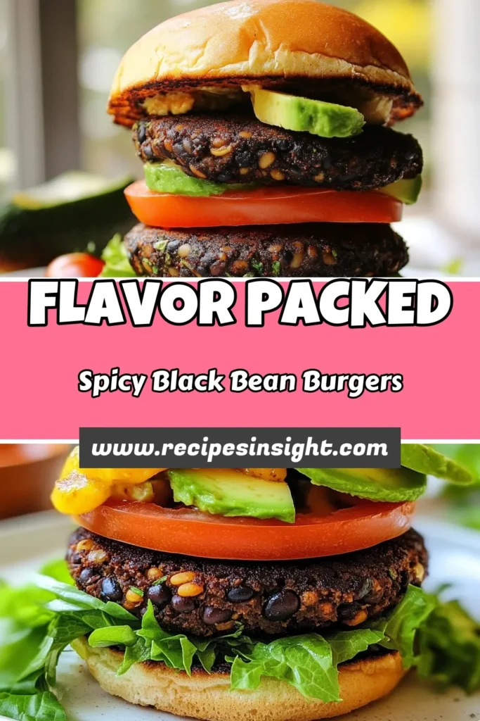 Discover the ultimate Spicy Black Bean Burger recipe that’s perfect for your next meal! These healthy black bean burgers are not only delicious but also gluten-free and easy to make. Ideal for anyone seeking vegetarian burger ideas, you'll love these flavorful black bean patties packed with spices and nutrients. Ready in just 30 minutes, treat yourself to a satisfying and wholesome meal tonight. Save this recipe for later! #SpicyBlackBeanBurger #VegetarianBurger #HealthyRecipes #GlutenFreeCooking