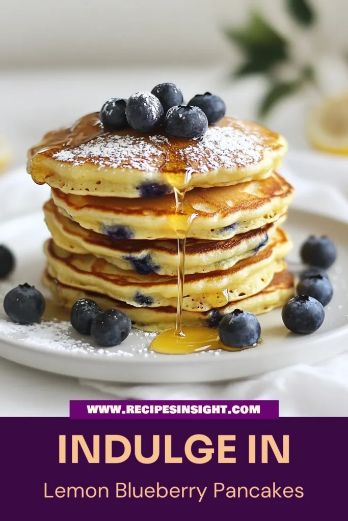 Indulge in the deliciousness of Lemon Blueberry Pancakes with this easy Ricotta Pancakes Recipe! These fluffy pancakes with blueberries offer a perfect balance of citrusy lemon and creamy ricotta. Start your day right with these mouthwatering Blueberry Lemon Ricotta delights! Perfect for brunch or a special breakfast. Save this recipe and elevate your pancake game! #LemonBlueberryPancakes #RicottaPancakesRecipe #FluffyPancakes #BlueberryLemonRicotta