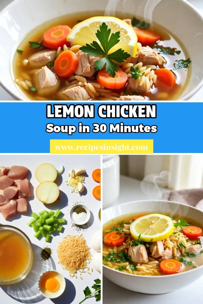 Discover the deliciousness of Greek lemon chicken soup with our easy orzo chicken soup recipe! This healthy lemon chicken stew is a Mediterranean delight, perfect for a comforting dinner. Made with tender chicken, vibrant veggies, and zesty lemon, it's a nourishing meal you'll love. Dive into this easy Greek soup that will warm your soul. Try it today! Save this recipe for your next cooking adventure! #GreekLemonChickenSoup #OrzoChickenSoup #EasyGreekSoup #HealthySoup