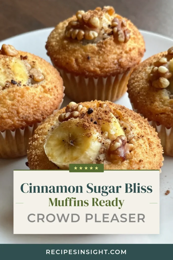 Indulge in the delightful taste of cinnamon sugar banana muffins with this easy banana muffins recipe. Made with ripe bananas and coconut oil, these homemade banana muffins are perfect for breakfast or snacks. Top them with a sprinkle of cinnamon sugar for a sweet finish. Try this simple recipe and savor the deliciousness! Save it for later and enjoy your baking adventure. #CinnamonSugarBananaMuffins #EasyBananaMuffinsRecipe #CoconutOilMuffins #BananaMuffinToppings