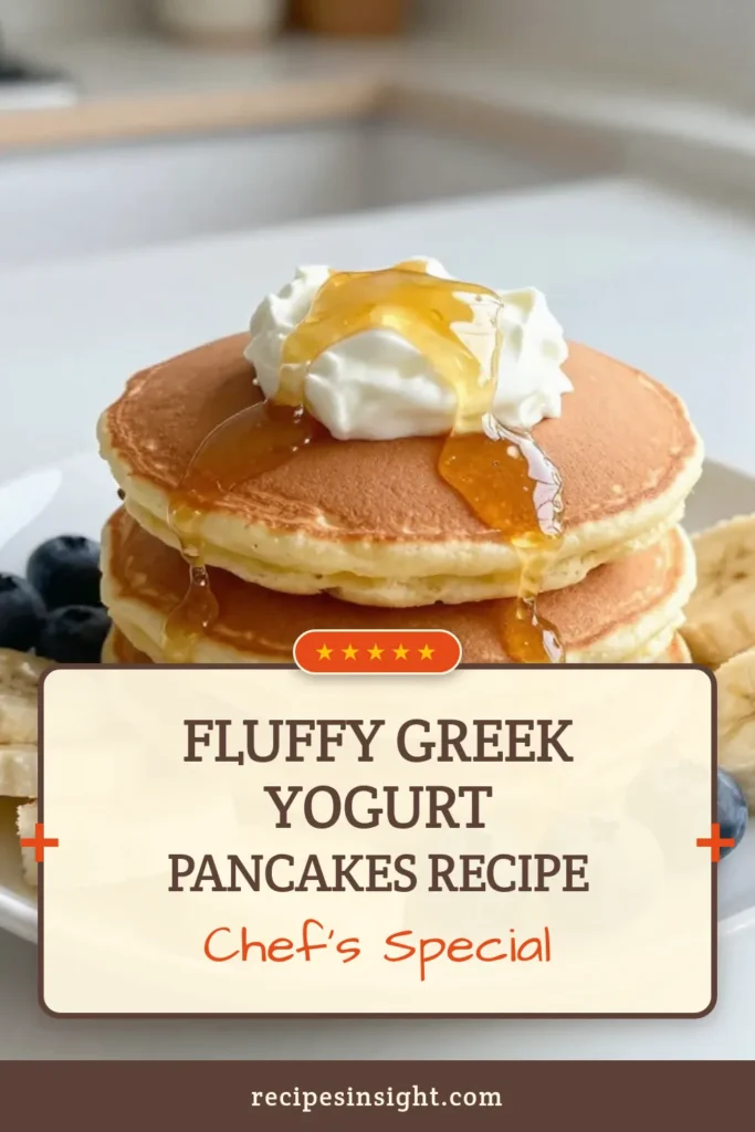 Indulge in these delicious Greek yogurt pancakes that will elevate your breakfast game! This fluffy pancake recipe is not only easy but also a healthy pancake recipe, perfect for busy mornings. Discover how to make homemade Greek yogurt pancakes in just 20 minutes. Serve them warm with your favorite toppings for a delightful meal. Try this recipe now and enjoy fluffy, easy yogurt pancakes that everyone will love! Save it for later! #GreekYogurtPancakes #FluffyPancakeRecipe #HealthyPancakes #EasyYogurtPancakes