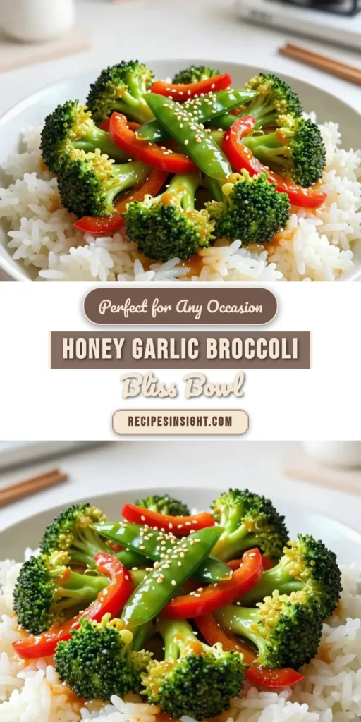 Looking for a quick and healthy dinner idea? Try this easy vegan Honey Garlic Broccoli Stir-Fry! This honey garlic broccoli recipe combines fresh broccoli, vibrant bell pepper, and snap peas, all tossed in a sweet and savory sauce. Perfect for a simple weeknight meal, this broccoli stir-fry recipe is not only delicious but also nutritious. Save this recipe for your next quick vegetable stir-fry! #HealthyDinner #VeganRecipes #StirFry #BroccoliRecipes
