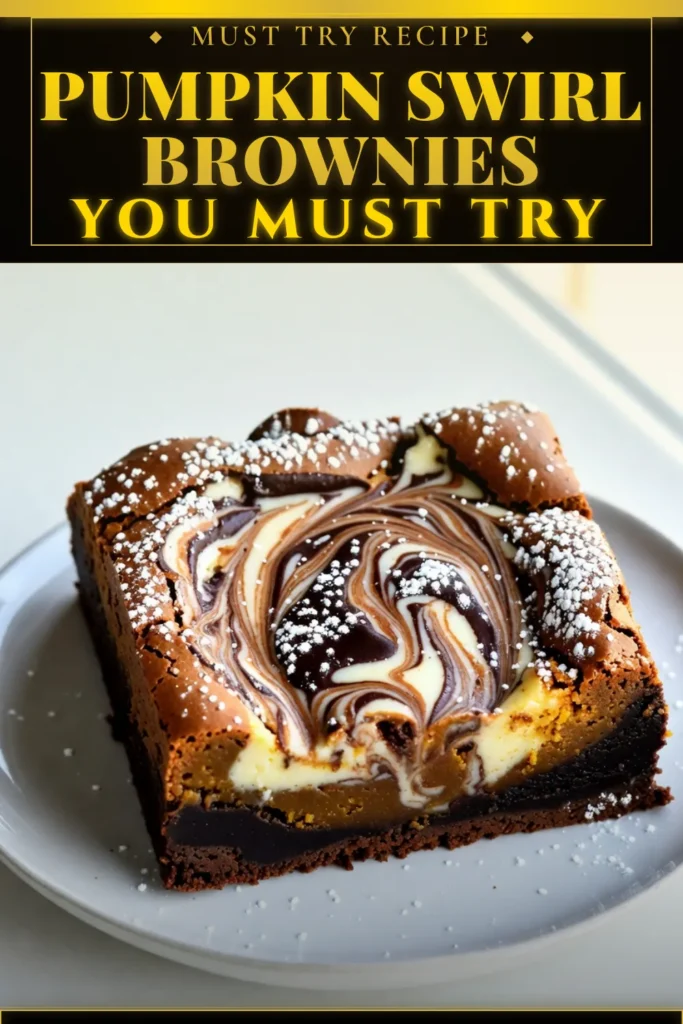 Indulge in the perfect Fall dessert with these Pumpkin Cheesecake Brownies! This Swirl Brownies recipe combines rich chocolate brownies with a creamy pumpkin cheesecake layer for a delightful treat. Ideal for cozy gatherings, these pumpkin dessert ideas are a must-try this season. Satisfy your sweet tooth and impress friends with this easy-to-follow cheesecake brownie swirl. Click to save and enjoy! #PumpkinCheesecakeBrownies #FallDessertRecipes #SwirlBrowniesRecipe #PumpkinDessertIdeas