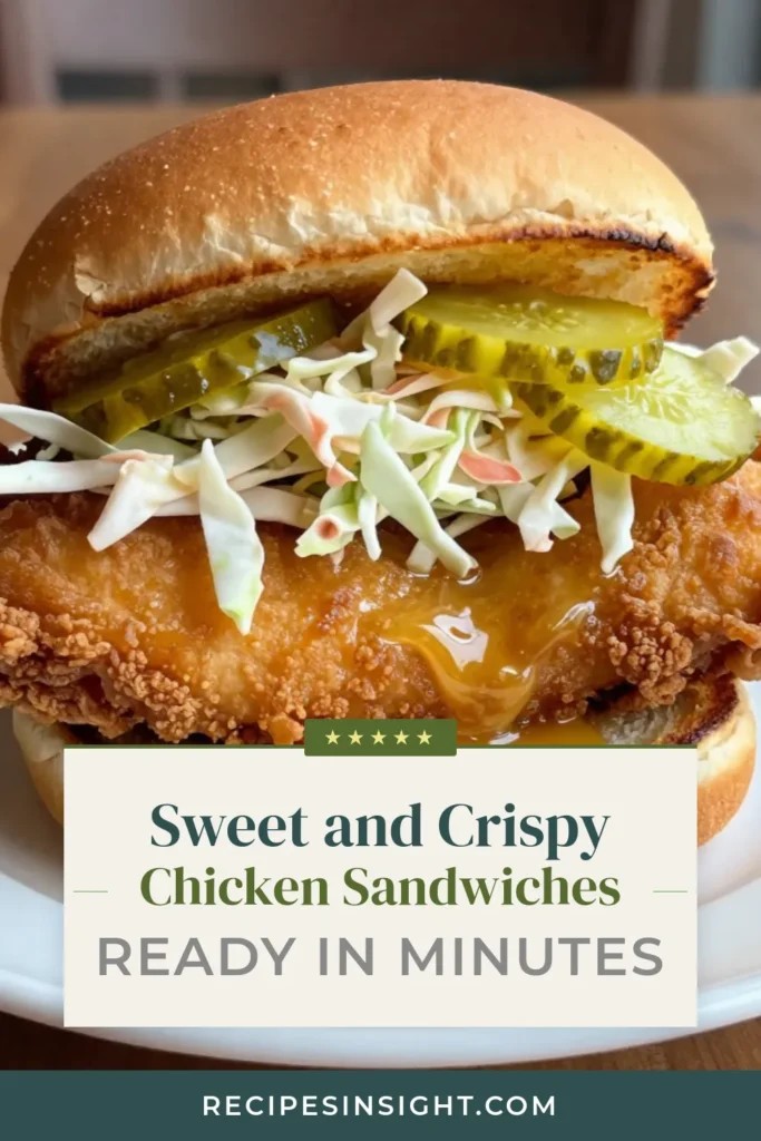 Indulge in these delicious honey butter fried chicken sandwiches, a must-try fried chicken sandwich recipe that's sure to please! This easy chicken sandwich with honey butter features tender, crispy chicken topped with a homemade honey butter recipe, and can be enhanced with crunchy coleslaw. Perfect for a family meal or gathering. Save this recipe now and treat yourself to a mouthwatering experience! #FriedChickenSandwich #HoneyButter #EasyRecipes #ComfortFood