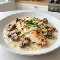 - 4 boneless, skinless chicken breasts - 1 cup mushrooms, sliced (button or cremini) - 1 cup heavy cream - 1 cup chicken broth - 1 tablespoon olive oil - 1 tablespoon butter For a tasty Creamy Chicken Marsala, you need a few key items. Start with fresh chicken breasts. Use good quality mushrooms like button or cremini. Heavy cream gives the sauce its rich texture, while chicken broth adds flavor. Finally, olive oil and butter make the chicken golden and add depth to the dish. - 2 cloves garlic, minced - 1 teaspoon dried thyme - Salt and pepper to taste - Fresh parsley, chopped (for garnish) Seasoning is crucial for this dish. Garlic adds a nice aroma and flavor. Dried thyme brings an earthy taste. Use salt and pepper to enhance the chicken. Lastly, a sprinkle of fresh parsley gives the meal a beautiful finish. - 1/2 cup flour for dusting - Alternatives for chicken (e.g., turkey) - Variations in mushrooms You can dust the chicken with flour for a crunchy coating. If you prefer, turkey can replace chicken for a different flavor. Also, feel free to experiment with different mushrooms. Each type offers a unique taste and texture, making your dish stand out. {{ingredient_image_1}} - Start by tenderizing the chicken breasts. Use a meat mallet to pound them to an even thickness. This helps them cook evenly. - Next, season both sides of the chicken breasts with salt, pepper, and dried thyme. This adds great flavor. After seasoning, dust each chicken breast lightly with flour. Shake off any extra flour. - In a large skillet, heat the olive oil over medium-high heat. Once hot, add the chicken breasts. Sauté for about 5-6 minutes on each side. You want them golden brown and cooked through. Remove the chicken from the skillet and set it aside. - In the same skillet, add the butter. When it melts, add minced garlic and sliced mushrooms. Sauté for about 4-5 minutes. Cook until the mushrooms are tender and browned. - Pour in the chicken broth and bring it to a simmer. Scrape any brown bits from the bottom of the skillet. This adds more flavor. Allow the broth to reduce slightly for about 3-4 minutes. - Lower the heat and stir in the heavy cream. Mix thoroughly until the sauce is creamy and smooth. - Return the cooked chicken breasts to the skillet. Spoon the creamy sauce over them. Simmer for an extra 2-3 minutes to heat through and meld the flavors. - Taste the sauce and adjust seasoning with more salt and pepper if needed. - Once ready, serve the chicken with the creamy mushroom sauce drizzled over the top. Garnish with fresh parsley for added flavor and color. To ensure even cooking of chicken, start by tenderizing the breasts. Use a meat mallet to flatten them to the same thickness. This method helps the chicken cook uniformly. Season both sides of the chicken with salt, pepper, and thyme. Dust lightly with flour to create a nice crust. When sautéing mushrooms, add them to the hot skillet with melted butter. Cook them for about four to five minutes until they are tender and browned. This step deepens the flavor and enhances the sauce. To elevate the dish, consider adding fresh herbs like basil or oregano. A dash of red pepper flakes can add a nice kick. You can also create a homemade seasoning blend using garlic powder and onion powder. This blend adds depth to your sauce. Serve your creamy chicken marsala over fluffy mashed potatoes or pasta. This combo makes for a cozy meal. You can also add a side of steamed vegetables for color and nutrition. For garnishing, sprinkle fresh parsley on top. This not only looks beautiful but adds a fresh taste. Consider serving the dish in shallow bowls for a more elegant touch, making it feel special and inviting. Pro Tips Even Cooking: Tenderizing the chicken breasts ensures they cook evenly and remain juicy throughout the cooking process. Flavor Boost: Searing the chicken until golden brown adds a rich flavor and depth to the dish, enhancing the overall taste. Mushroom Selection: Using a mix of button and cremini mushrooms can add different textures and flavors to the sauce, making it even more delicious. Adjusting Creaminess: Feel free to adjust the amount of heavy cream to your preference; using less will result in a lighter sauce. {{image_2}} You can use different types of protein in this dish. Chicken thighs are a great choice. They add flavor and stay juicy. You can also use turkey breast for a leaner option. If you want something plant-based, try using tofu. It soaks up the sauce well. For dairy-free options, consider coconut cream. It gives a nice richness without milk. Almond milk can work too, but it may not be as thick. Use cornstarch to thicken your sauce if you go this route. Add different vegetables to change the taste. Spinach and bell peppers make good additions. They add color and nutrition. You can also try artichokes for a unique twist. Want a spicier version? Add red pepper flakes or diced jalapeños. Start with a small amount and adjust to your heat level. This will give your dish a nice kick without overwhelming flavors. You can serve this dish with many sides. Mashed potatoes are classic and creamy. Pasta works great too, soaking up the sauce well. For a lighter meal, pair it with steamed broccoli or green beans. If you want to serve it as a casserole, layer the chicken and sauce in a baking dish. Top with breadcrumbs and cheese, then bake until golden. This creates a crunchy topping that contrasts nicely with the creamy sauce. To keep your creamy chicken Marsala fresh, store it in an airtight container. Place it in the fridge within two hours after cooking. This helps keep food safe. You can enjoy it for up to three days. For longer storage, freeze the chicken in a freezer-safe container. Make sure to label it with the date. Frozen meals will taste best if eaten within three months. To reheat chicken Marsala, use the stovetop for the best results. Place the chicken in a skillet over low heat. Add a splash of chicken broth or cream to keep it moist. Stir often to heat evenly. You can also microwave it, but be careful. Microwaving can dry out the chicken. Heat in short bursts and check often. Leftovers can stay fresh in the fridge for up to three days. If you freeze it, it can last up to three months. Always check for signs of spoilage. If you see any mold or the smell is off, throw it away. Safety is key in enjoying your meals! You can use several lighter options in place of heavy cream. - Half-and-half works well. - Milk with a bit of butter is another choice. - Greek yogurt can add creaminess too. For non-dairy substitutes, try: - Coconut cream for a tropical twist. - Almond or soy milk for a lighter touch. - Silken tofu blended until smooth. These options keep the sauce rich and tasty. Yes, you can prepare this dish ahead of time. - Cook the chicken and sauce separately. - Store them in airtight containers. Reheat the chicken gently on the stove. Add the sauce just before serving. This keeps the dish fresh. Yes, you can make Chicken Marsala gluten-free. - Use gluten-free flour for dusting the chicken. - Ensure your chicken broth is gluten-free. For thickening sauces without flour, try: - Cornstarch mixed with water. - Arrowroot powder as a gluten-free option. These adjustments make sure everyone can enjoy this meal. This article shared easy steps to make a simple Chicken Marsala. We covered main ingredients like chicken, mushrooms, and heavy cream. You learned how to prepare, cook, and enhance flavors. We also discussed storage tips and handy FAQs for your meal prep. Remember, cooking is fun and can be creative. Don't hesitate to try new ingredients or flavors. Enjoy your dish and share it with others!